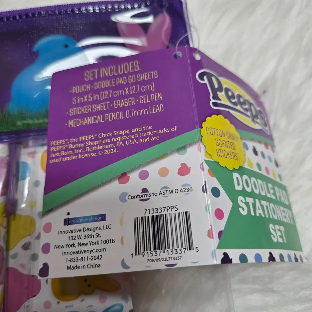 Peeps Doodle Pad Stationary Set